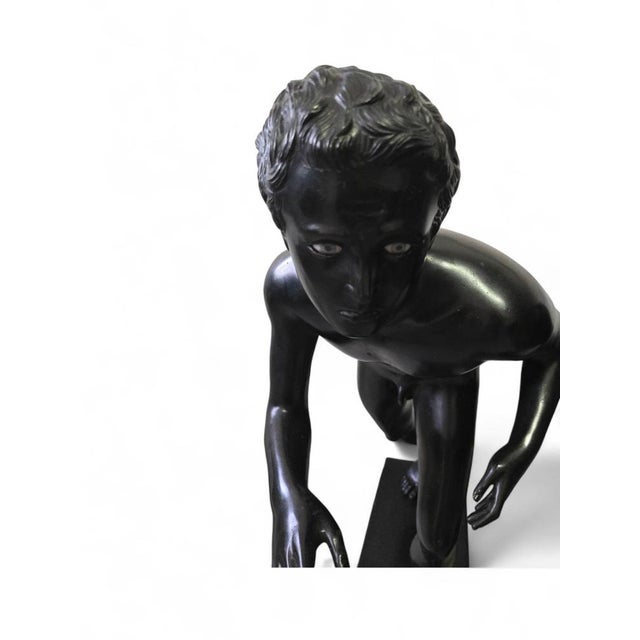 Pompeii Runner Sculptures after the 1st Century BC Originals, 1990, Set of 2 For Sale - Image 6 of 11