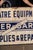 1940s Vintage "Ger-Bar Inc." Theatre Equipment Painted Tin Sign For Sale - Image 5 of 6