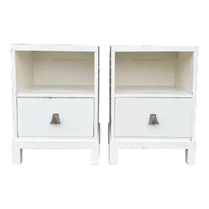 Pair of Widdicomb Night Stands Brass Pulls Gibbings?