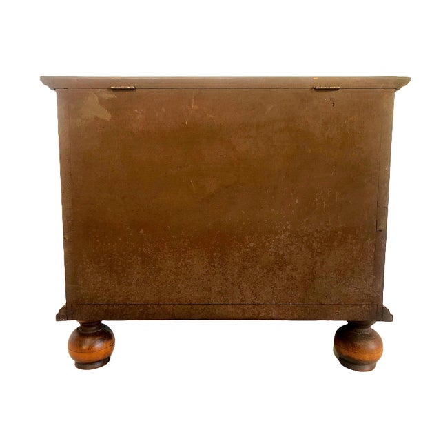 New England-Style Inlaid Maple Sewing Box, by Eldred Wheeler For Sale - Image 9 of 9