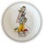 Set of four vintage French porcelain plates featuring the iconic "Métiers du Vieux Paris" (Trades of Old Paris) series....