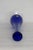 Glass Cristallo Al Piombo Cobalt Blue Tall Vase For Sale - Image 7 of 9