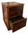 Mid 20th Century Empire Style Mahogany and Burl Wood File Cabinet W Tooled Leather Top For Sale - Image 4 of 5