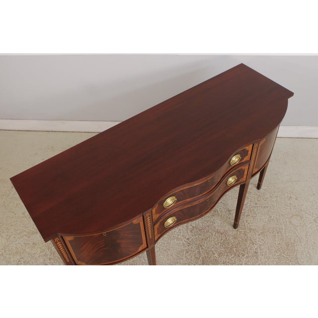 Wood Councill Craftsmen Inlaid Mahogany Federal Sideboard For Sale - Image 7 of 14