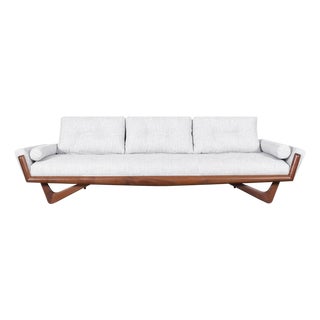1960s Adrian Pearsall Walnut “Gondola” Sofa for Craft Associates For Sale