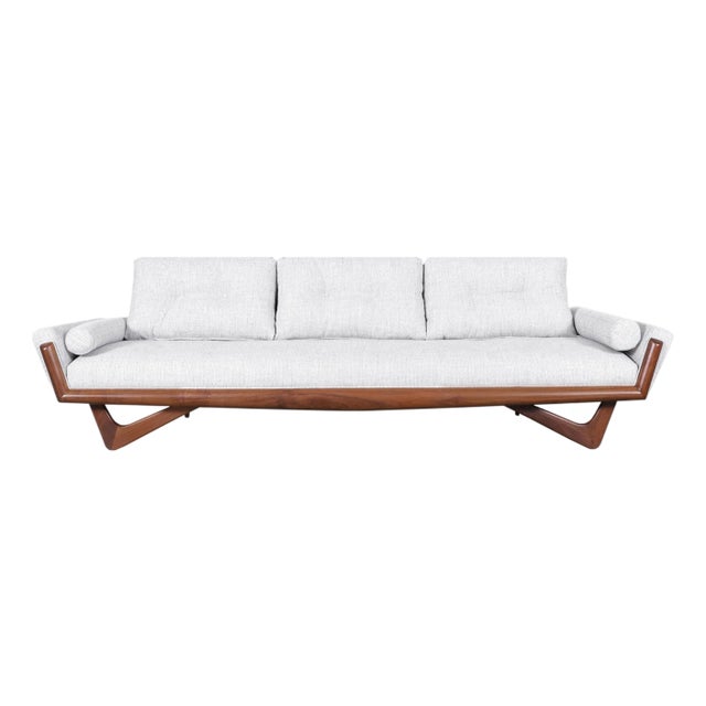 Mid-Century Modern Walnut Gondola Sofa by Adrian Pearsall for Craft Associates For Sale