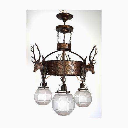 Antique Art Nouveau Chandelier, 1890s For Sale - Image 15 of 15