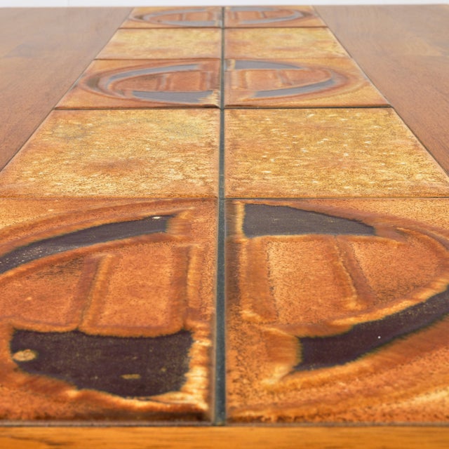 1970s Danish Modern Tile Top Coffee Table by Trioh For Sale - Image 11 of 12