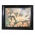 Restored Mid-Century Hawaiian Airbrush Crane/Egret Painting, Framed For Sale
