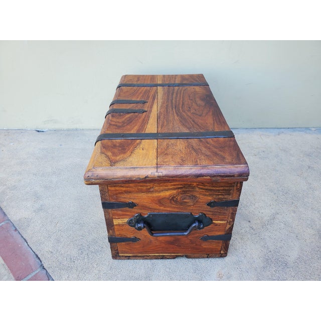 1990s Solid Wood Chest For Sale - Image 11 of 18