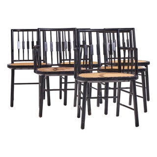 Michael Taylor for Baker Mid Century Dining Chairs - Set of 6 For Sale