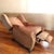 Camel MotionCraft Distressed Leather Recliner. For Sale - Image 8 of 11