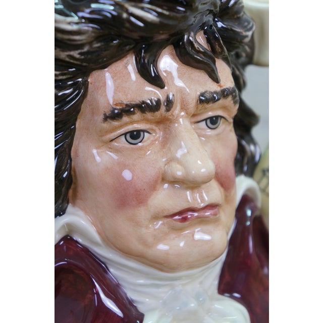 1990s 1990s Royal Doulton Ludwig Van Beethoven Great Composer Toby Character Jug For Sale - Image 5 of 11