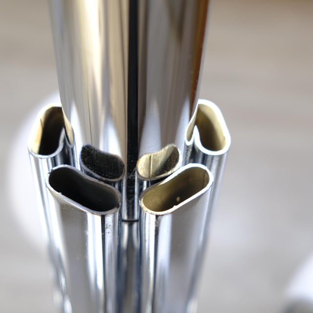 Vintage Chromed Metal Chandelier with Murano Glass Shades, 1970s For Sale - Image 18 of 18