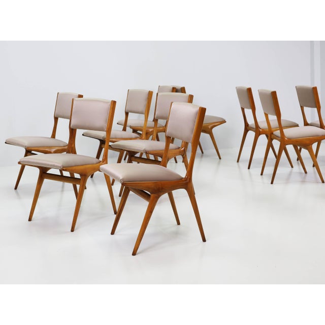 Dining Chairs by Carlo De Carli for Cassina, Italy, 1954, Set of 12 For Sale - Image 16 of 18