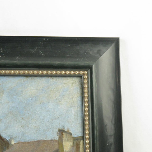 Street View in France, Oil on Canvas Painting by Renzo Gori For Sale In Atlanta - Image 6 of 12