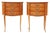 Vintage French MarquetryOval Bedside Tables, 1950s, Set of 2 For Sale - Image 3 of 12