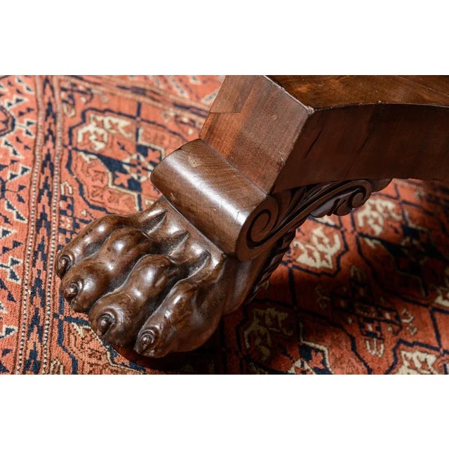 Antique English William IV Mahogany Round Dining Table For Sale In West Palm - Image 6 of 12