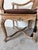 Vintage Hollywood Regency Louis XV-Style Carved Wood & Cane Armchairs – A Pair For Sale - Image 11 of 13