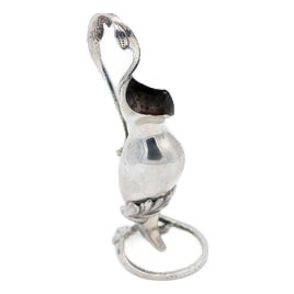 Silver Flower Vase in Art Nouveau Style For Sale