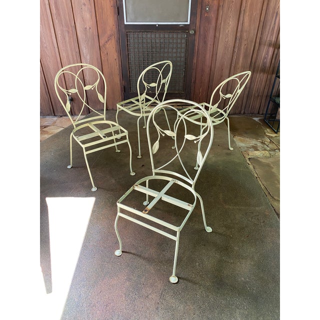 1950s Salterini Style Vintage Patio Table & 4 Chairs For Sale - Image 9 of 12