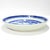 Large Round Antique Blue & White Canton Pattern Chinese Export Porcelain Serving Bowl or Tray For Sale - Image 9 of 16
