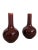 Vintage Asian Import Oxblood Red Porcelain Vases- A Pair For Sale - Image 9 of 10