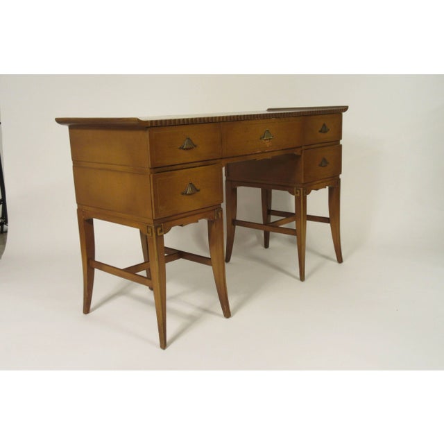 1940s Hollywood Regency desk.