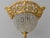 1970s Baroque Gold Bronze Crystal Chandelier Ceiling Lamp For Sale - Image 15 of 15