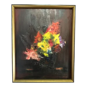 Dorothy Drost (American, 1930-2022) Signed and Framed Original Oil Painting on Canvas Panel C1964