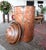 What a life this piece has had. Made entirely of copper is this early 20th century wash boiler. Stands 34" high x 18" in...