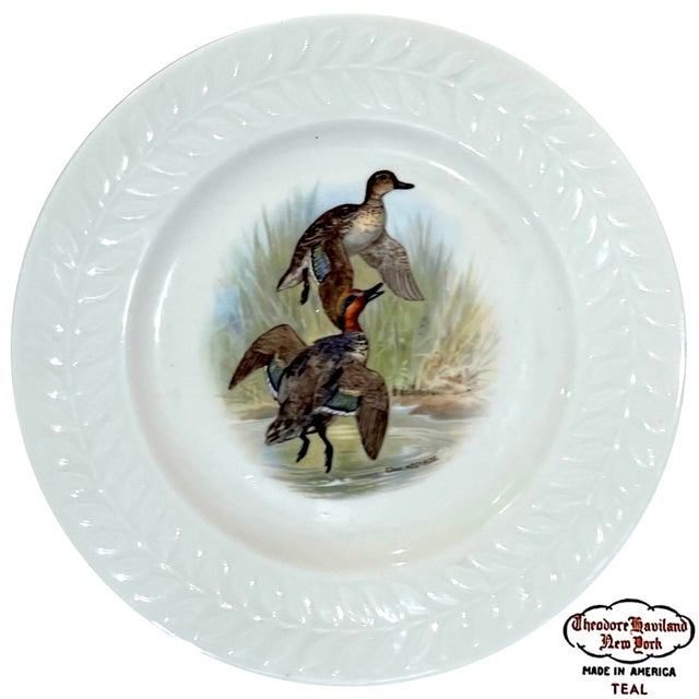 Lovely set of porcelain plates decorated with six different images of game birds by Edwin Magargee. The avian species...