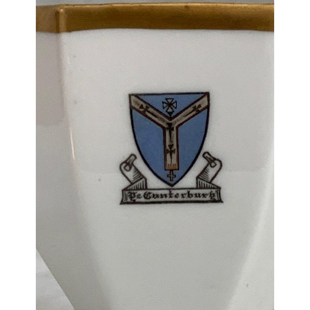 Antique Bernardaud Limoges “Ye Canterbury” Armorial Demitasse Set - 11 pcs For Sale - Image 9 of 11