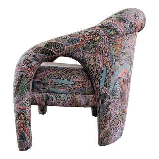 Vladimir Kagan Style Sculptural Arm Chair For Sale