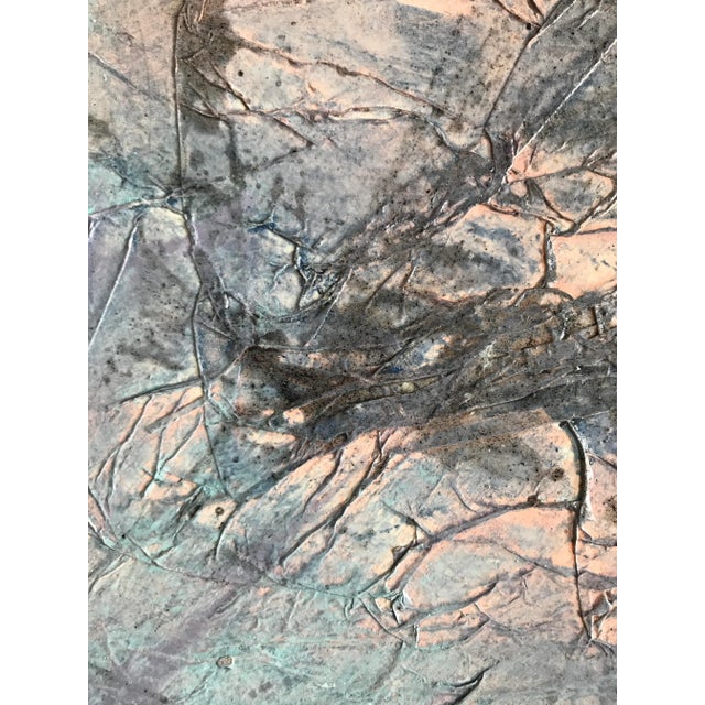 Patricia Zippin "Moon View VIII" 1980s Mixed Media 24"x 16" For Sale - Image 4 of 5