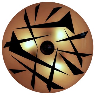 Mid-Century Wall Light with Glass Plate from Designfornication, 1956 For Sale