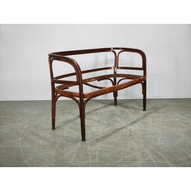Wood Model 715/C Settee by Gustav Siegel for Jacob & Josef Kohn, 1901 For Sale - Image 7 of 16