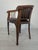 Interwar Wooden Office Chair in Natural Leather, 1890s For Sale - Image 12 of 15