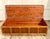 1960s Lane Mid-Century Oak Cedar Chest Storage Bench With Black Upholstery For Sale - Image 14 of 18