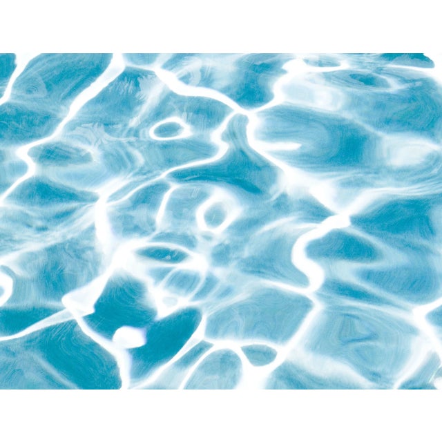 Paint Horizontal Miami Pool Photography in Tropical Pale Blue For Sale - Image 7 of 9