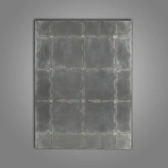 Napoleon III Murano Style Hand-Aged Café Mirror For Sale - Image 5 of 6