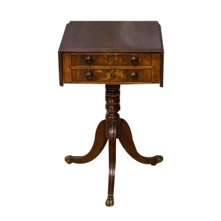 Regency Ladies Mahogany Worktable For Sale
