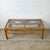 Contemporary Vintage Rattan Coffee Table — Bamboo Arch Apron For Sale - Image 3 of 18