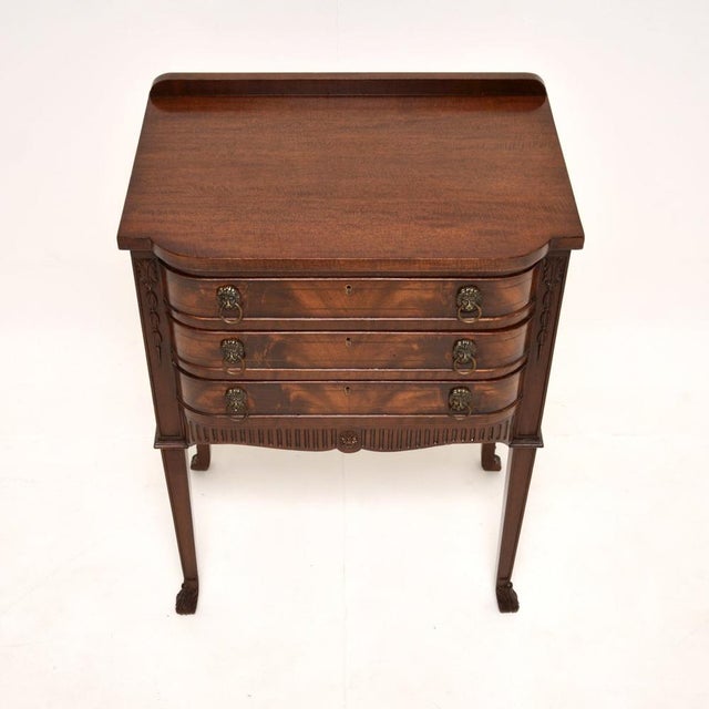 1930s Antique Sheraton Style Server Side Table, 1930s For Sale - Image 5 of 10