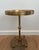 Neoclassical 1940s Brass and red celluloid pedestal table by Maison Jansen For Sale - Image 3 of 12