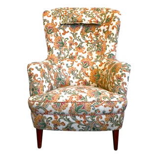 Midcentury Modern Swedish Lounge Chair, 1950s For Sale