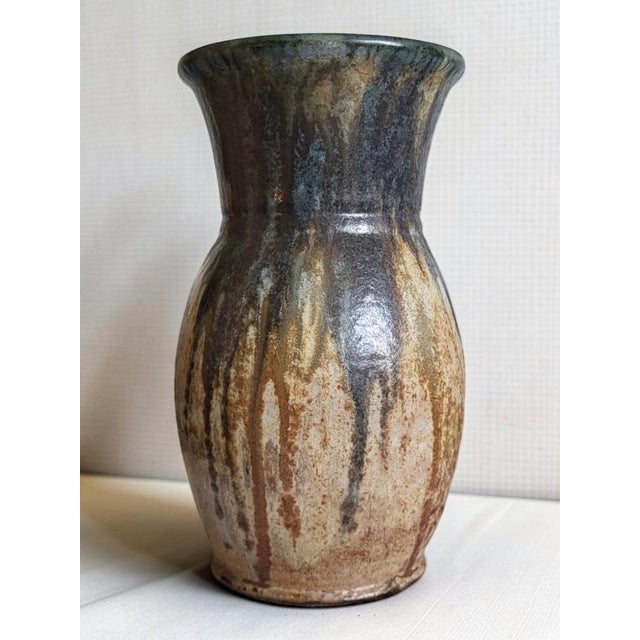 Brown Baluster Vase in Stoneware by Maurice Pitot, 1950s For Sale - Image 8 of 8