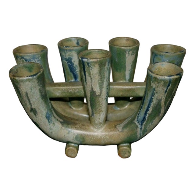 Charles Greber Pottery Candle Holder For Sale