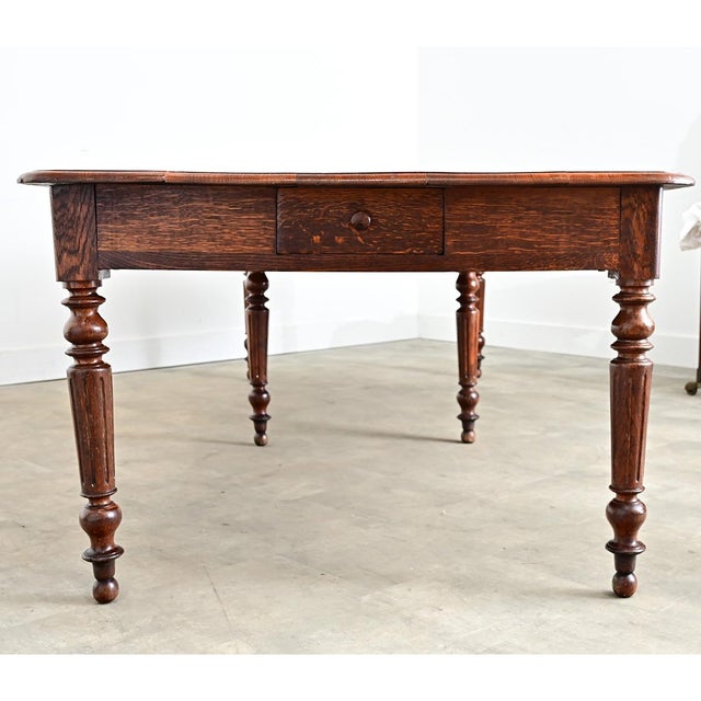 19th Century French 19th Century Oak Dining Table from a Nunnery For Sale - Image 5 of 14