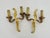 Metal Vintage Double-Light Bronze Wall Sconces, 1960s, Set of 2 For Sale - Image 7 of 8